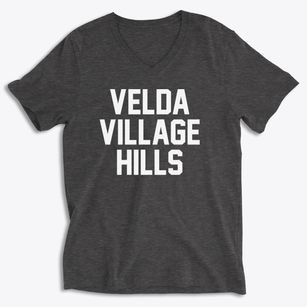 Velda Village Hills Missouri Classic Block Soft Lightweight V-Neck