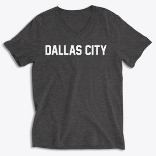 Dallas City Illinois Classic Block Soft Lightweight V-Neck