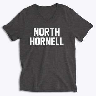 North Hornell New York Classic Block Soft Lightweight V-Neck