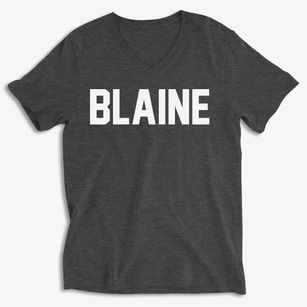 Blaine Maine Classic Block Soft Lightweight V-Neck