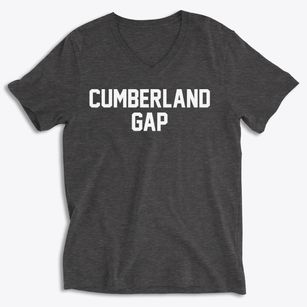 Cumberland Gap Tennessee Classic Block Soft Lightweight V-Neck
