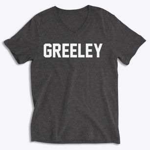 Greeley Kansas Classic Block Soft Lightweight V-Neck