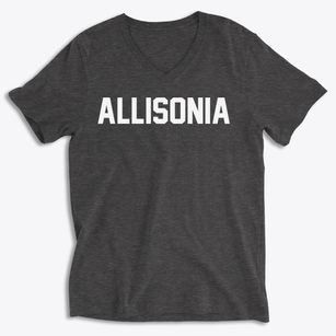 Allisonia Virginia Classic Block Soft Lightweight V-Neck