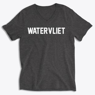 Watervliet New York Classic Block Soft Lightweight V-Neck