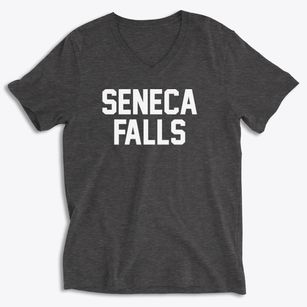 Seneca Falls New York Classic Block Soft Lightweight V-Neck