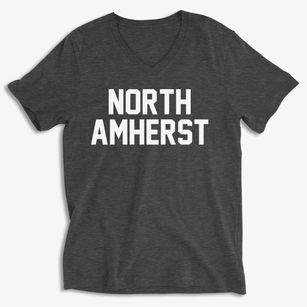 North Amherst Massachusetts Classic Block Soft Lightweight V-Neck