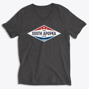 South Apopka Florida Diamond Star Soft Lightweight V-Neck