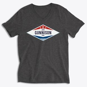 Gunnison Utah Diamond Star Soft Lightweight V-Neck