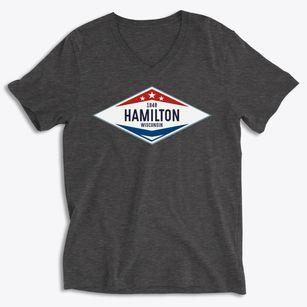 Hamilton Wisconsin Diamond Star Soft Lightweight V-Neck