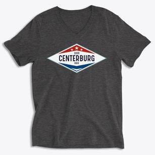 Centerburg Ohio Diamond Star Soft Lightweight V-Neck