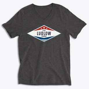 Ludlow Vermont Diamond Star Soft Lightweight V-Neck