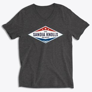 Sandia Knolls New Mexico Diamond Star Soft Lightweight V-Neck