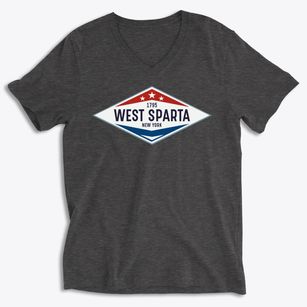 West Sparta New York Diamond Star Soft Lightweight V-Neck