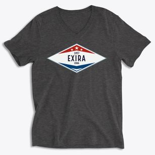 Exira Iowa Diamond Star Soft Lightweight V-Neck