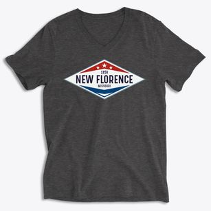 New Florence Missouri Diamond Star Soft Lightweight V-Neck