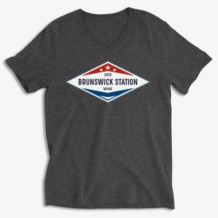 Brunswick Station Maine Diamond Star Soft Lightweight V-Neck