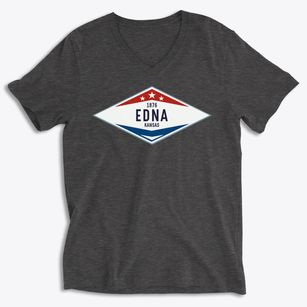 Edna Kansas Diamond Star Soft Lightweight V-Neck