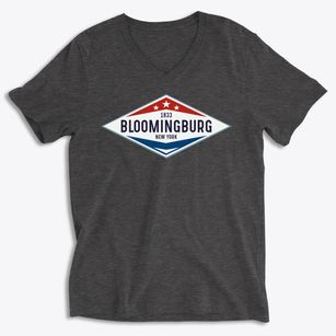 Bloomingburg New York Diamond Star Soft Lightweight V-Neck