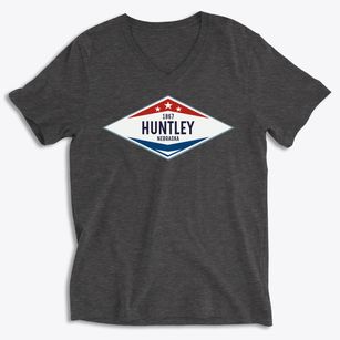 Huntley Nebraska Diamond Star Soft Lightweight V-Neck