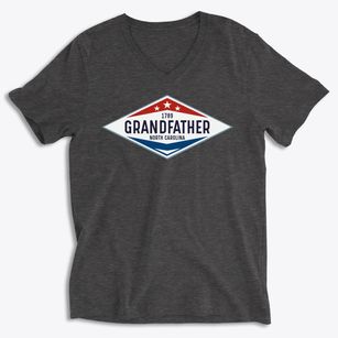 Grandfather North Carolina Diamond Star Soft Lightweight V-Neck