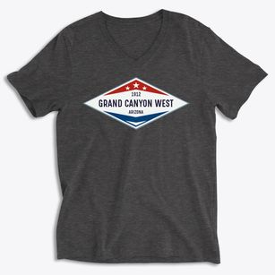 Grand Canyon West Arizona Diamond Star Soft Lightweight V-Neck