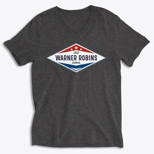 Warner Robins Georgia Diamond Star Soft Lightweight V-Neck