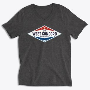 West Concord Massachusetts Diamond Star Soft Lightweight V-Neck