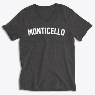 Monticello Indiana Classic Curve Soft Lightweight V-Neck