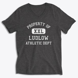 Ludlow Vermont Athletic Dept Soft Lightweight V-Neck