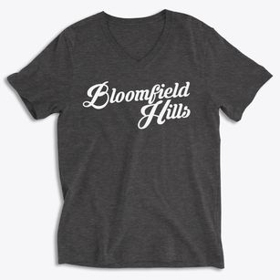 Bloomfield Hills Michigan Vintage Team Soft Lightweight V-Neck
