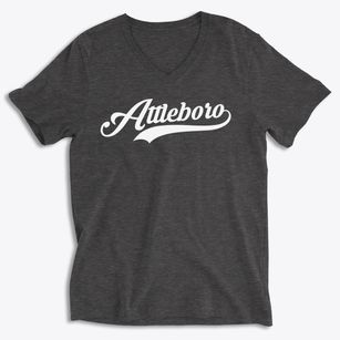 Attleboro Massachusetts Vintage Team Soft Lightweight V-Neck