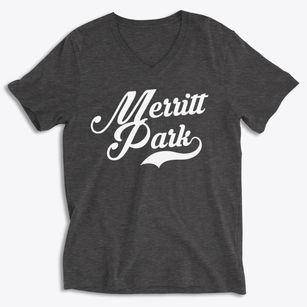 Merritt Park New York Vintage Team Soft Lightweight V-Neck