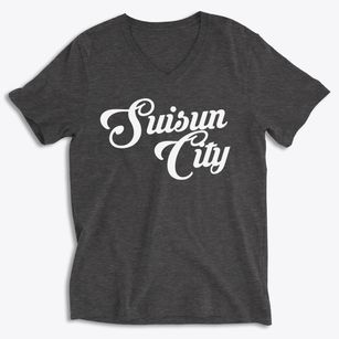 Suisun City California Vintage Team Soft Lightweight V-Neck