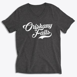 Oriskany Falls New York Vintage Team Soft Lightweight V-Neck