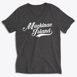 Mackinac Island Michigan Vintage Team Soft Lightweight V-Neck