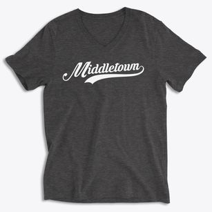 Middletown Rhode Island Vintage Team Soft Lightweight V-Neck
