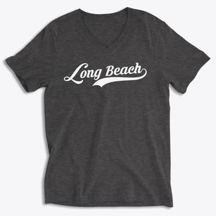 Long Beach Mississippi Vintage Team Soft Lightweight V-Neck