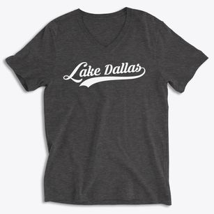 Lake Dallas Texas Vintage Team Soft Lightweight V-Neck