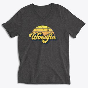 Woodfin North Carolina Sublime Sunset Soft Lightweight V-Neck