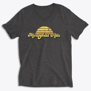 Marshfield Hills Massachusetts Sublime Sunset Soft Lightweight V-Neck