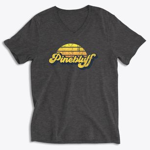 Pinebluff North Carolina Sublime Sunset Soft Lightweight V-Neck