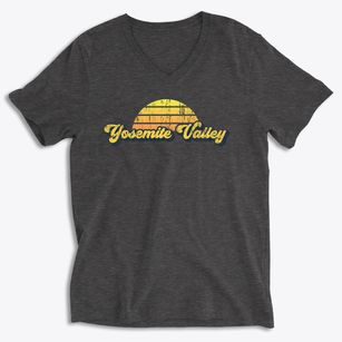 Yosemite Valley California Sublime Sunset Soft Lightweight V-Neck