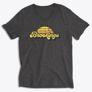 Brookings South Dakota Sublime Sunset Soft Lightweight V-Neck