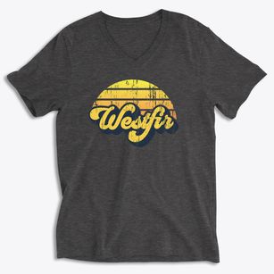 Westfir Oregon Sublime Sunset Soft Lightweight V-Neck