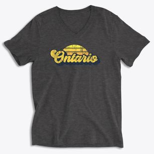 Ontario New York Sublime Sunset Soft Lightweight V-Neck