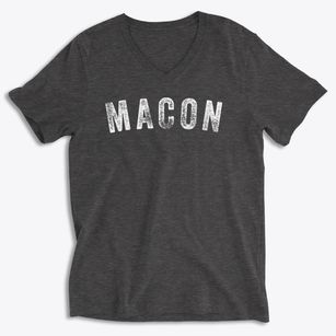 Macon Missouri Timeless Retro Soft Lightweight V-Neck