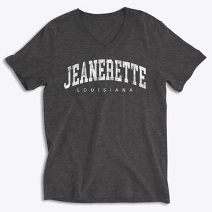 Jeanerette Louisiana Urban Vibe Soft Lightweight V-Neck