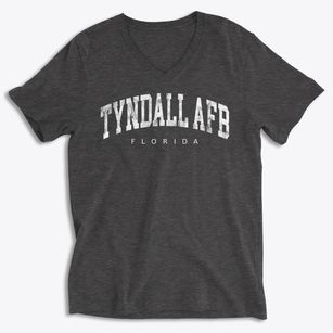 Tyndall Afb Florida Urban Vibe Soft Lightweight V-Neck