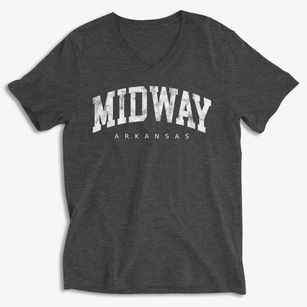 Midway Arkansas Urban Vibe Soft Lightweight V-Neck