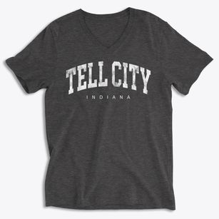 Tell City Indiana Urban Vibe Soft Lightweight V-Neck